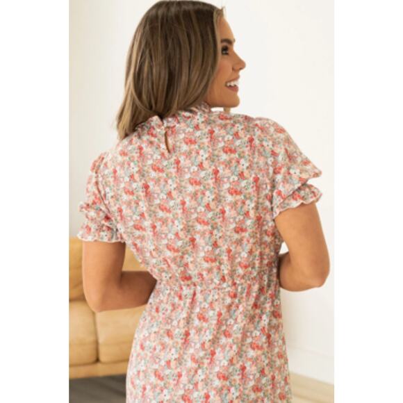 Indie & Co. Dress X-Small Amelia Floral Cottage Core Ruffle Like New Feminine - Picture 3 of 16